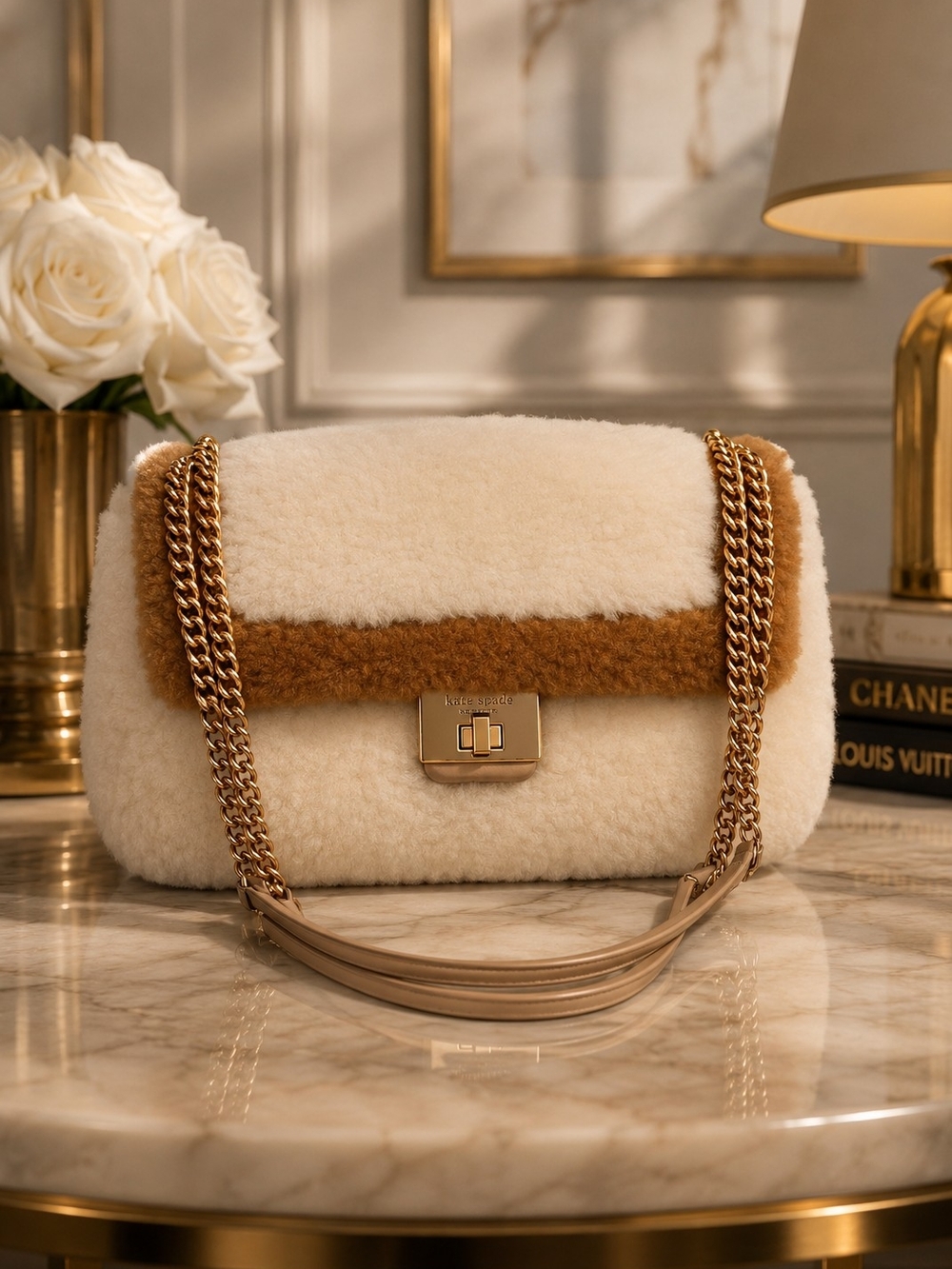 Kate Spade Cozy Fur Crossbody Bag